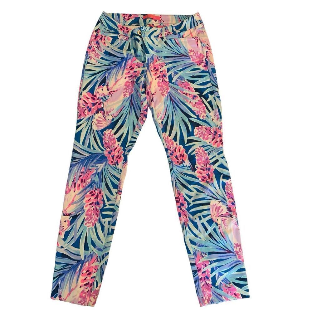 Lilly Pulitzer Kelly Knit Skinny Ankle Pants Mr Peacock B Tweethearts size 8 NEW